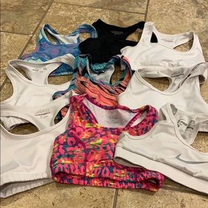 Girls size small (7) sports bras